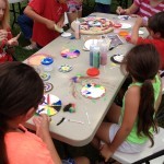 A group of children at a table.